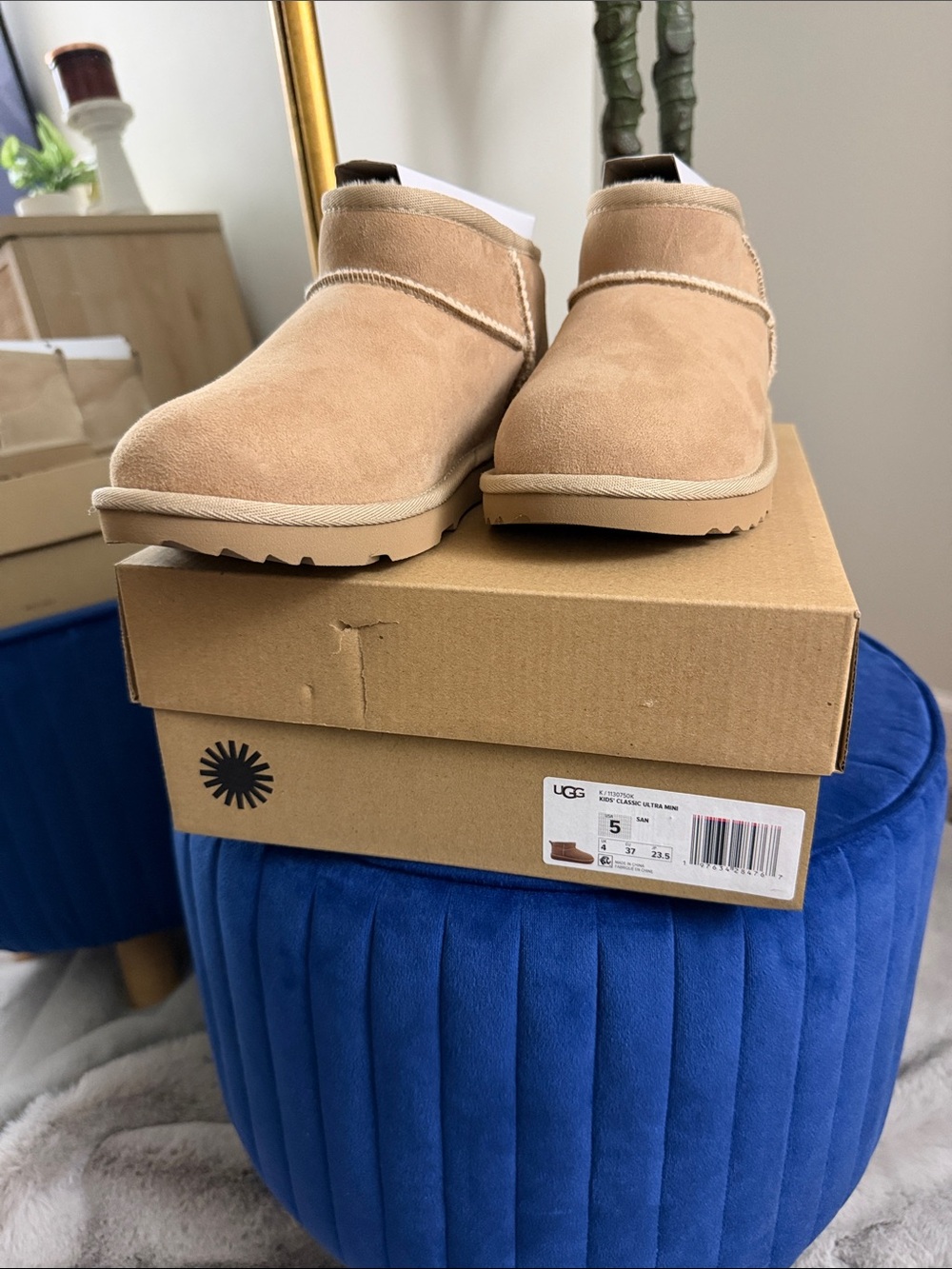UGG Kids Classic Ultra Mini Boots - Chestnut